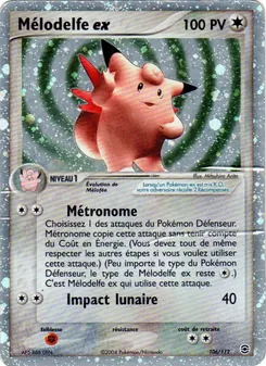 Carte Mélodelfe ex 106/112 – EX Rouge Feu & Vert Feuille