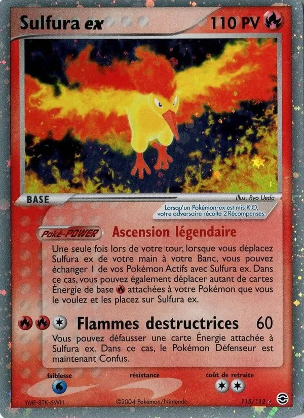 Carte Sulfura ex 115/112 – EX Rouge Feu & Vert Feuille