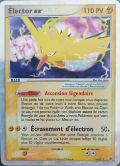 Carte Élector ex 116/112 – EX Rouge Feu & Vert Feuille