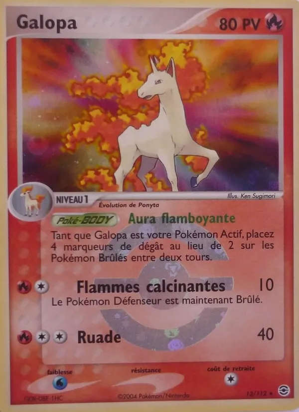 Carte Galopa 13/112 – EX Rouge Feu & Vert Feuille