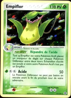 Carte Empiflor 17/112 – EX Rouge Feu & Vert Feuille