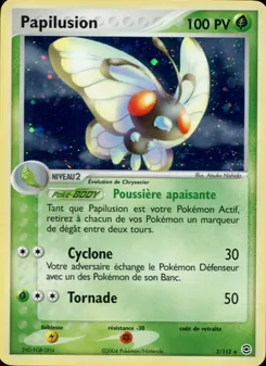 Carte Papilusion 2/112 – EX Rouge Feu & Vert Feuille