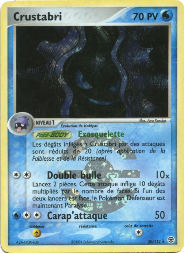 Carte Crustabri 20/112 – EX Rouge Feu & Vert Feuille