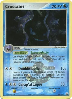 Carte Crustabri 20/112 – EX Rouge Feu & Vert Feuille