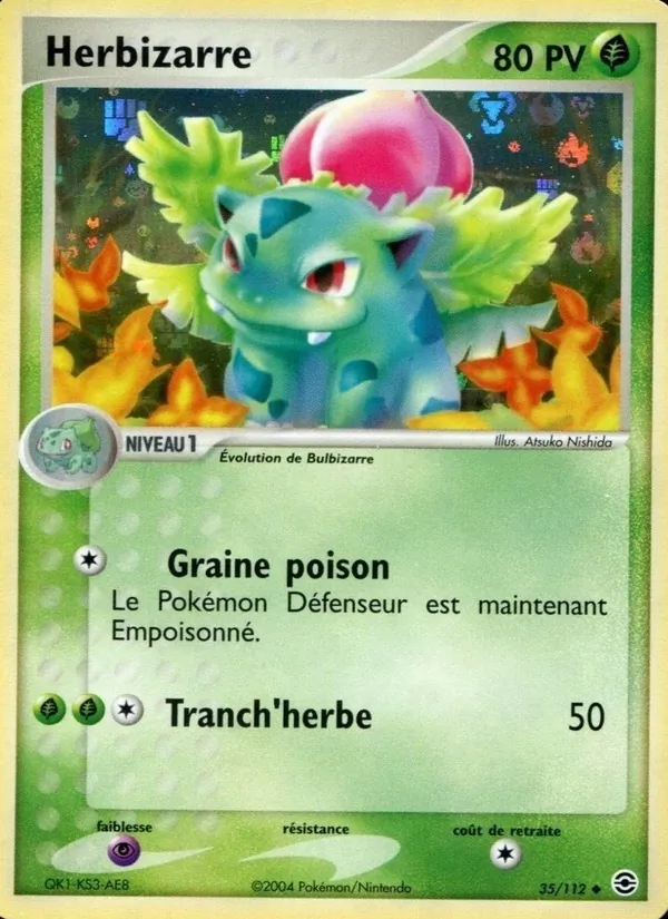 Carte Herbizarre 35/112 – EX Rouge Feu & Vert Feuille