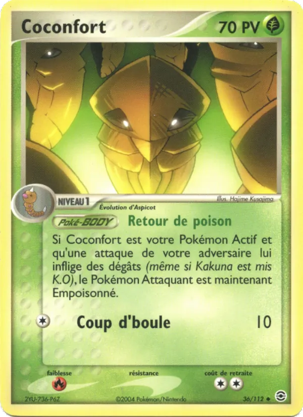 Carte Coconfort 36/112 – EX Rouge Feu & Vert Feuille