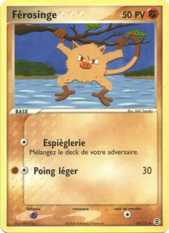 Carte Férosinge 38/112 – EX Rouge Feu & Vert Feuille