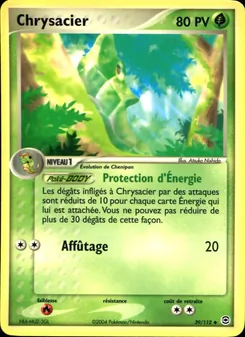 Carte Chrysacier 39/112 – EX Rouge Feu & Vert Feuille