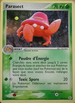 Carte Parasect 43/112 – EX Rouge Feu & Vert Feuille