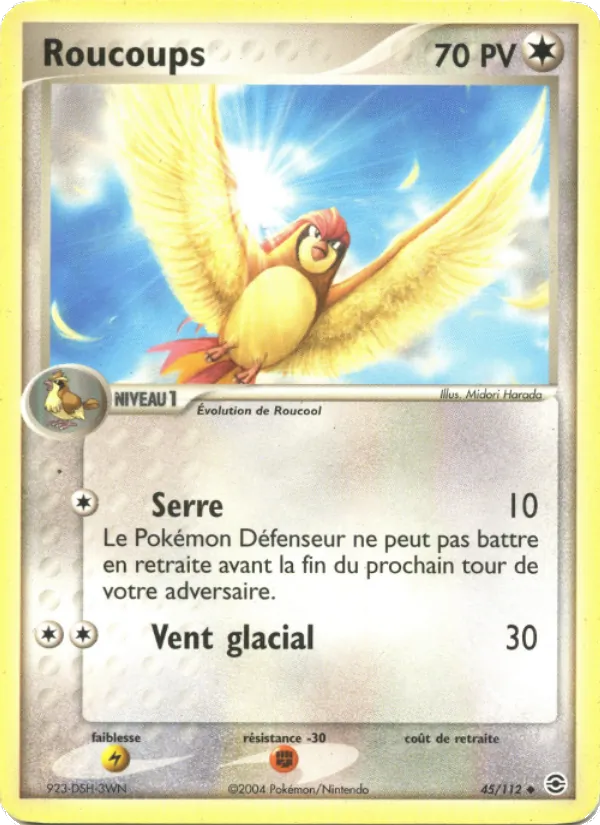 Carte Roucoups 45/112 – EX Rouge Feu & Vert Feuille