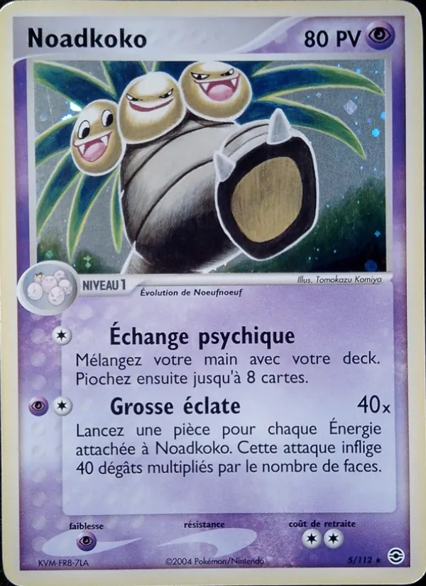 Carte Noadkoko 5/112 – EX Rouge Feu & Vert Feuille