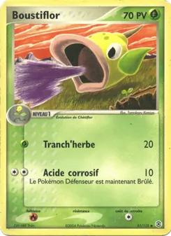 Carte Boustiflor 51/112 – EX Rouge Feu & Vert Feuille
