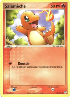 Carte Salamèche 57/112 – EX Rouge Feu & Vert Feuille