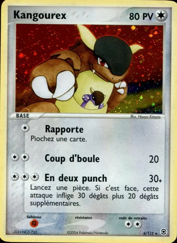 Carte Kangourex 6/112 – EX Rouge Feu & Vert Feuille