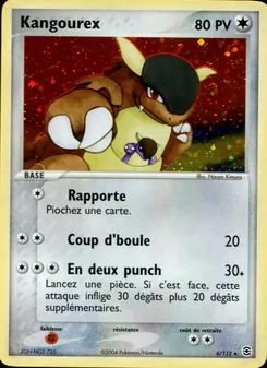 Carte Kangourex 6/112 – EX Rouge Feu & Vert Feuille