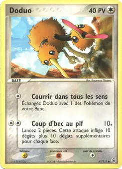 Carte Doduo 62/112 – EX Rouge Feu & Vert Feuille