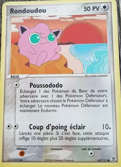 Carte Rondoudou 65/112 – EX Rouge Feu & Vert Feuille