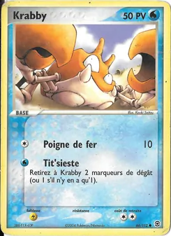 Carte Krabby 66/112 – EX Rouge Feu & Vert Feuille