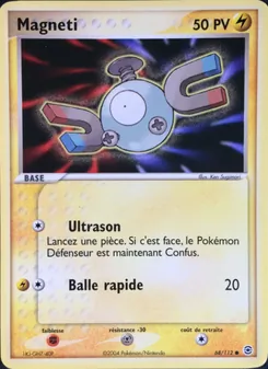 Carte Magnéti 68/112 – EX Rouge Feu & Vert Feuille