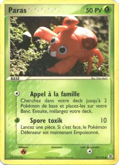Carte Paras 72/112 – EX Rouge Feu & Vert Feuille