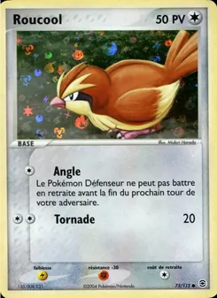 Carte Roucool 73/112 – EX Rouge Feu & Vert Feuille