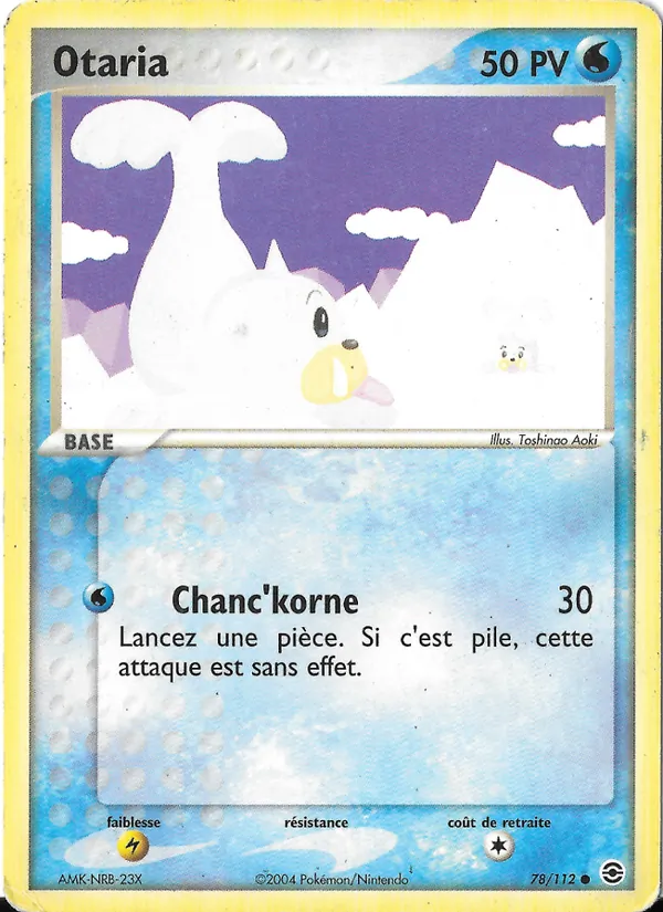Carte Otaria 78/112 – EX Rouge Feu & Vert Feuille
