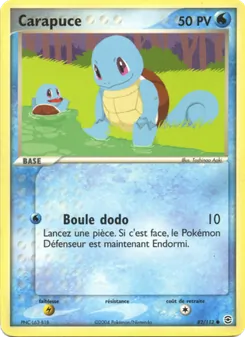 Carte Carapuce 82/112 – EX Rouge Feu & Vert Feuille