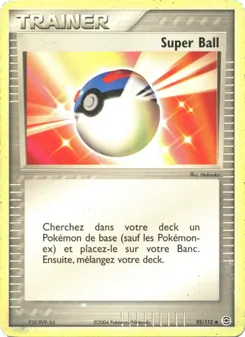 Carte Super Ball 92/112 – EX Rouge Feu & Vert Feuille