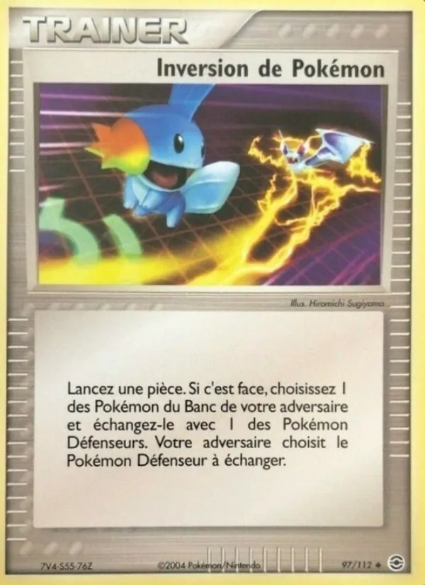 Carte Inversion de Pokémon 97/112 – EX Rouge Feu & Vert Feuille