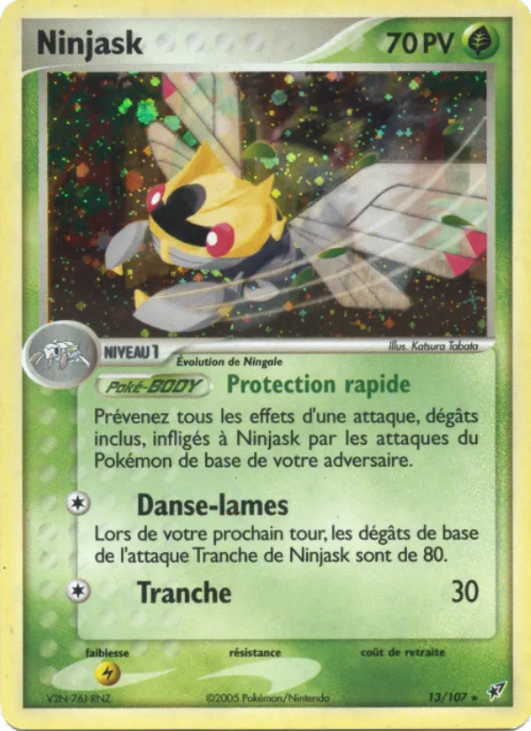 Carte Ninjask 13/107 – EX Deoxys