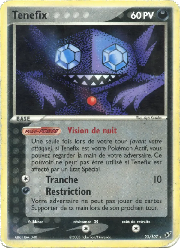 Carte Ténéfix 23/107 – EX Deoxys