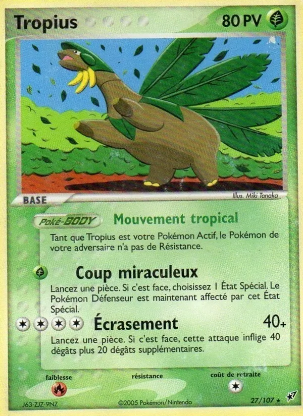 Carte Tropius 27/107 – EX Deoxys