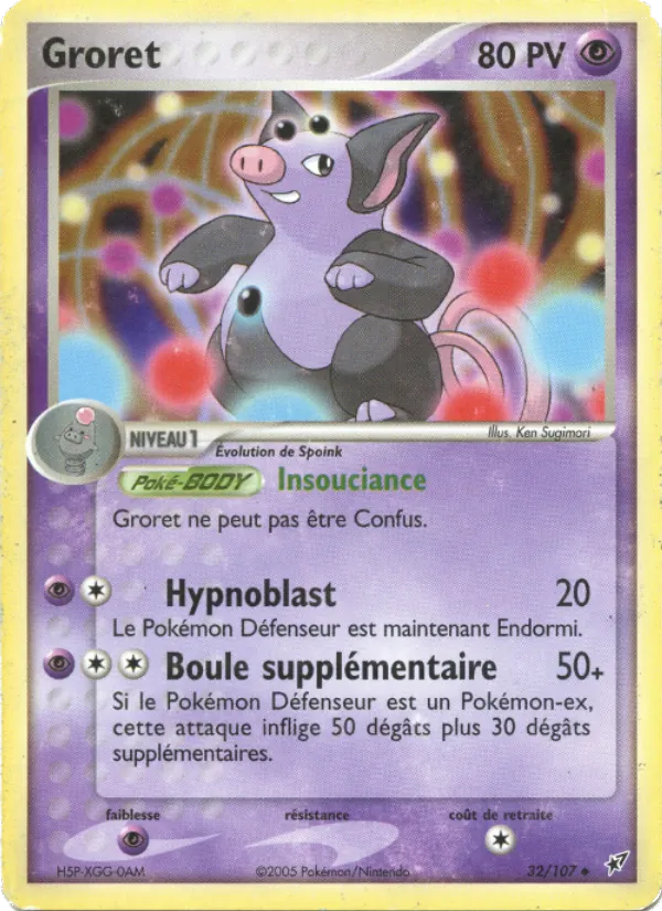Carte Groret 32/107 – EX Deoxys