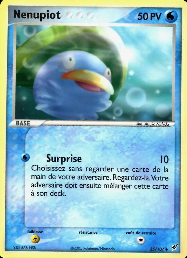 Carte Nénupiot 35/107 – EX Deoxys