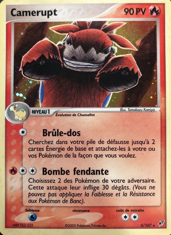 Carte Camérupt 4/107 – EX Deoxys