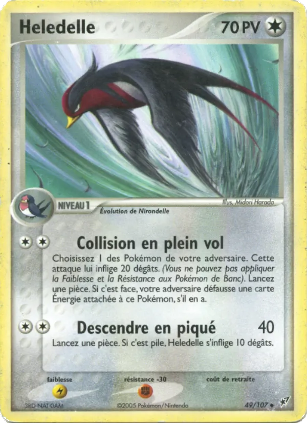 Carte Hélédelle 49/107 – EX Deoxys