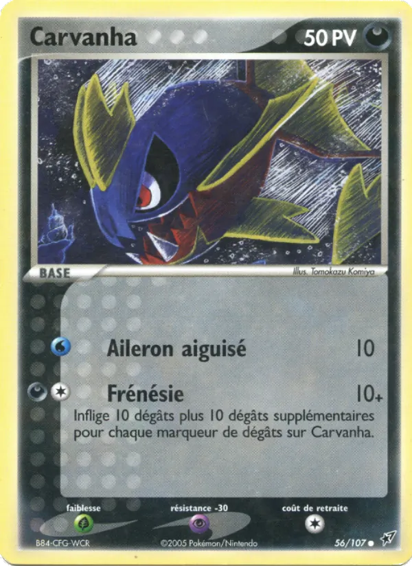 Carte Carvanha 56/107 – EX Deoxys
