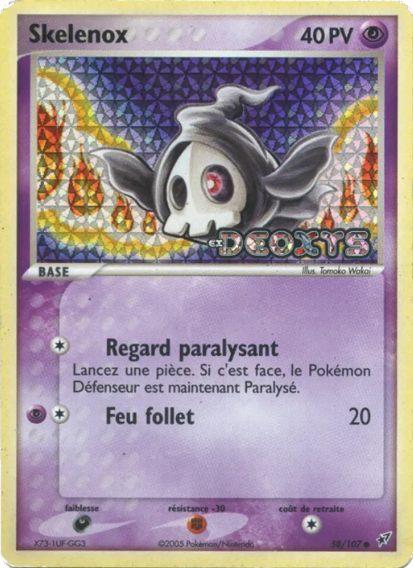Carte Skelénox 58/107 – EX Deoxys