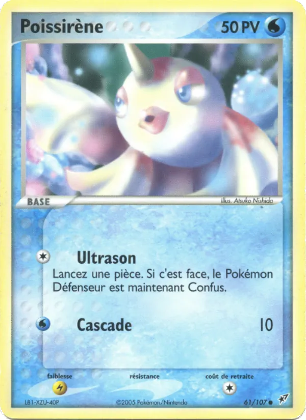 Carte Poissirène 61/107 – EX Deoxys