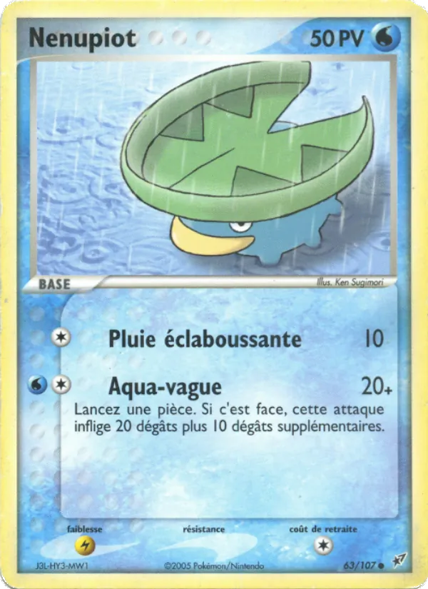 Carte Nénupiot 63/107 – EX Deoxys
