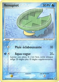 Carte Nénupiot 63/107 – EX Deoxys
