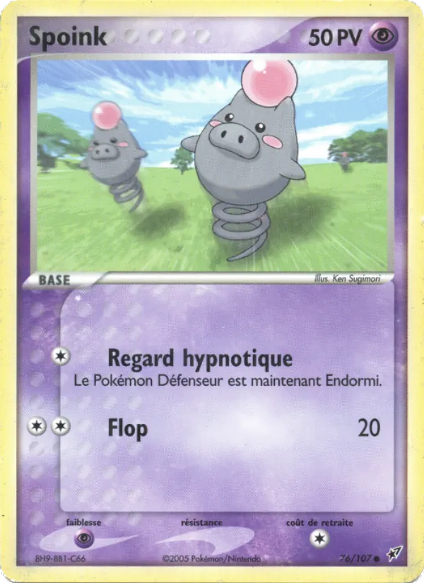 Carte Spoink 76/107 – EX Deoxys
