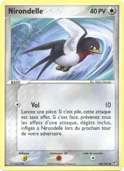Carte Nirondelle 80/107 – EX Deoxys