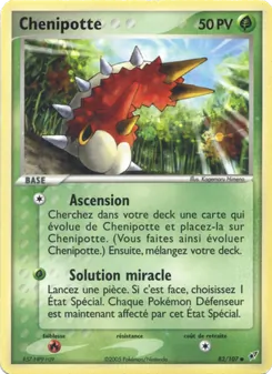 Carte Chenipotte 82/107 – EX Deoxys
