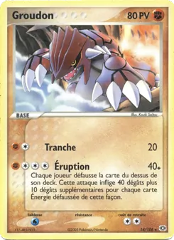 Carte Groudon 14/106 – EX Émeraude