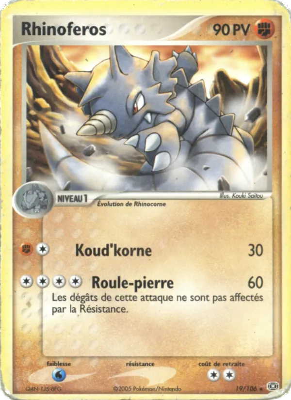 Carte Rhinoféros 19/106 – EX Émeraude
