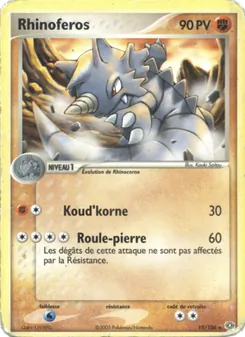 Carte Rhinoféros 19/106 – EX Émeraude