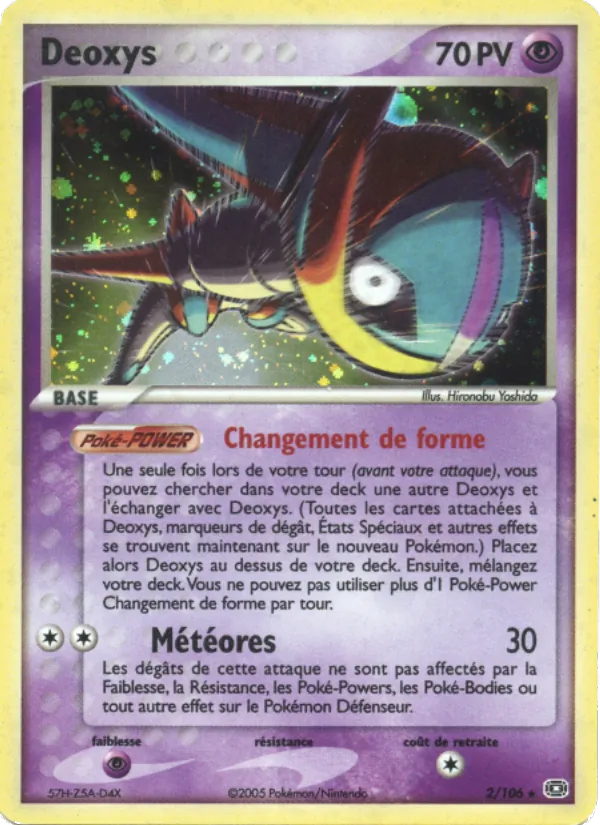 Carte Deoxys 2/106 – EX Émeraude