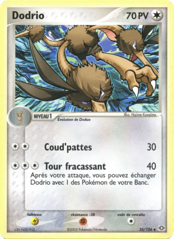 Carte Dodrio 26/106 – EX Émeraude