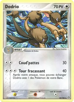 Carte Dodrio 26/106 – EX Émeraude